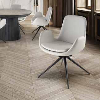 ZUNA- SILLA GIRATORIA BLANCA
