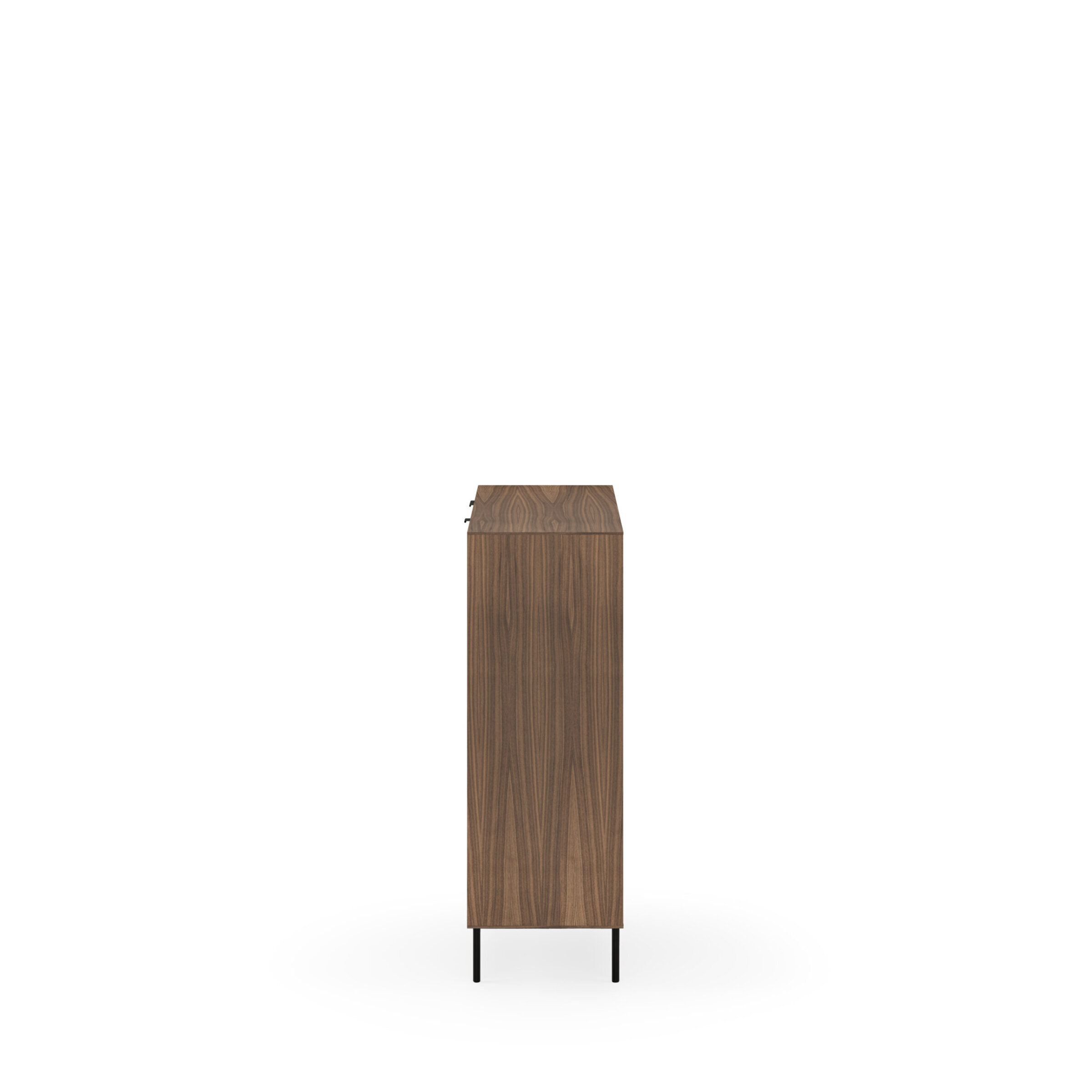 Aparador alto TULSA nogal pata metal (3 puertas + 1 cajón) - Image 4