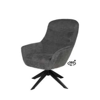 Butaca BOLONIA gris oscuro