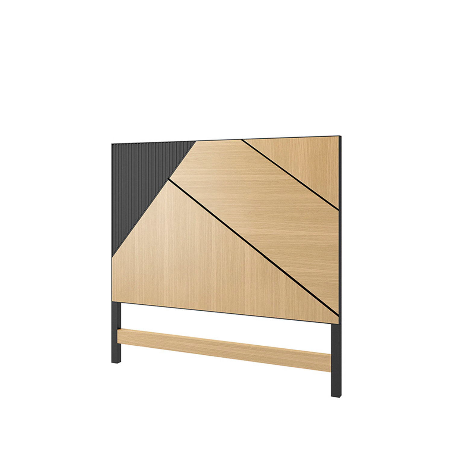 Cabecero 150 NERI roble/negro