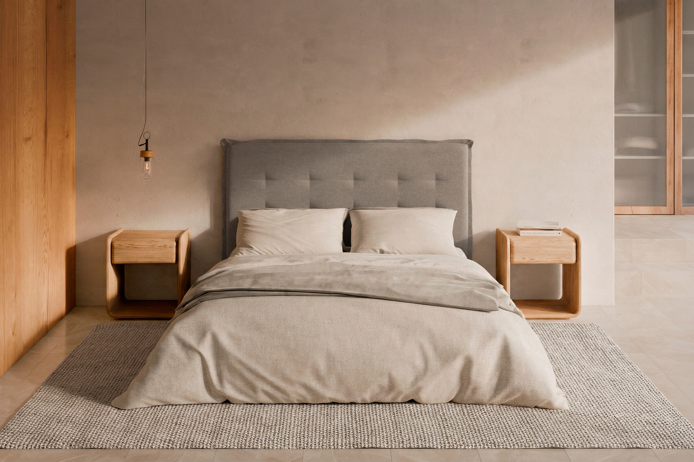Cabecero ALISIO 135/140 taupe