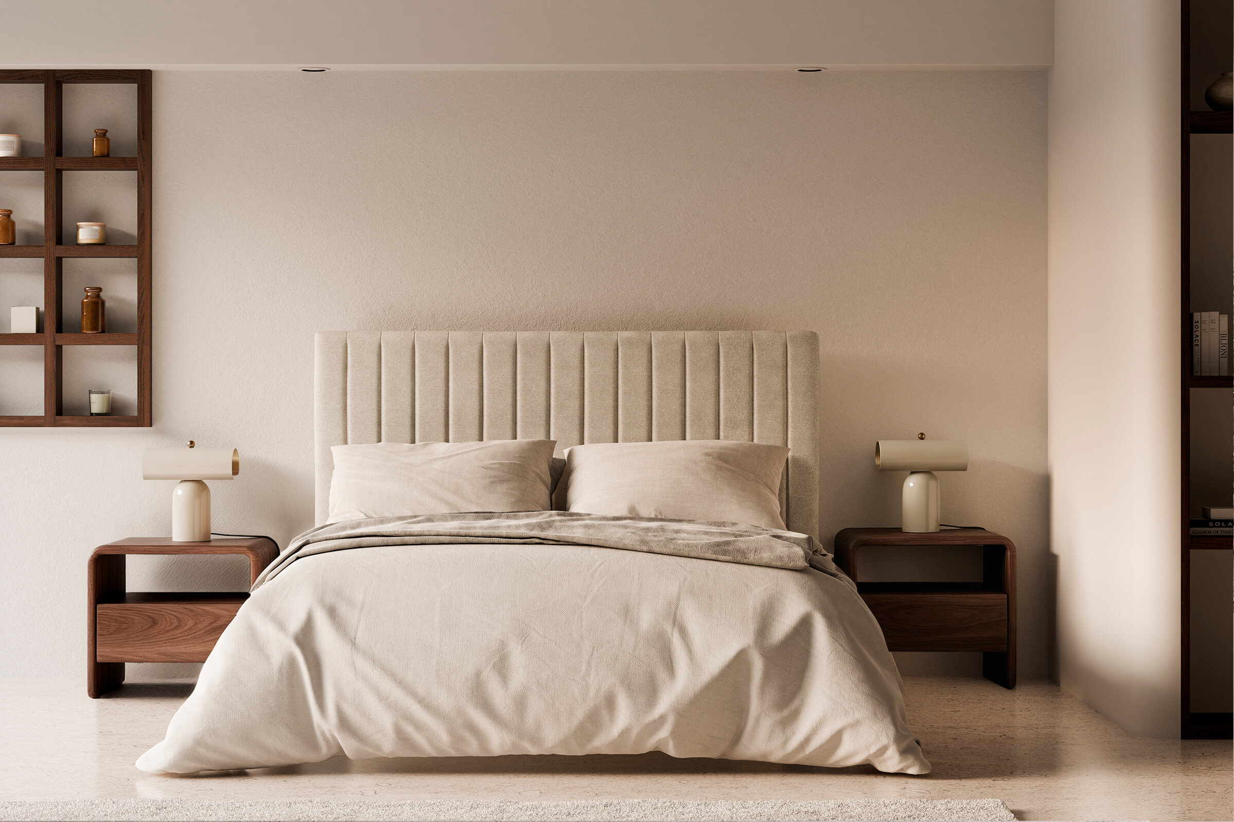 Cabecero CALIMA 135/140 beige