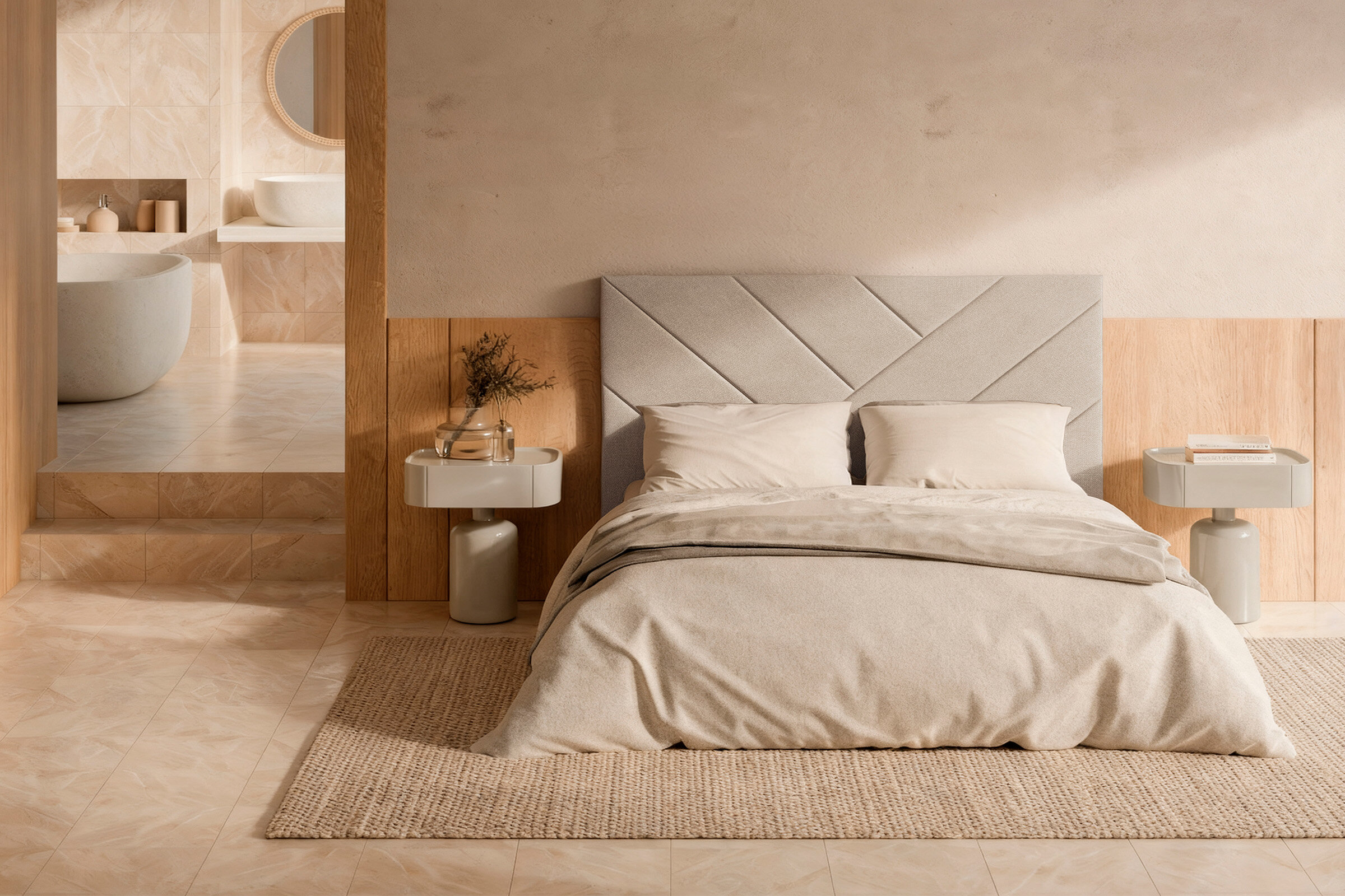 Cabecero LLEVANT 135/140 beige