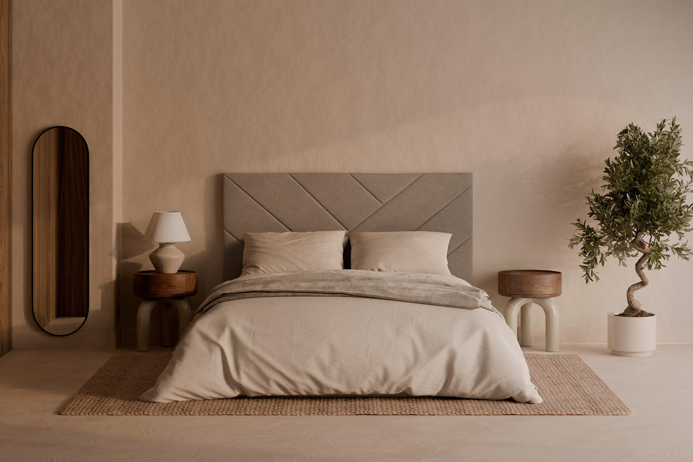 Cabecero LLEVANT 135/140 taupe