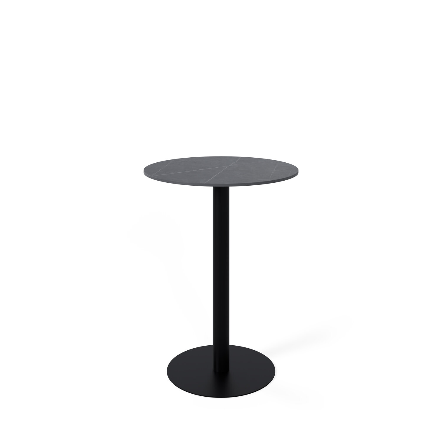 Mesa alta fija LYA gris/negro