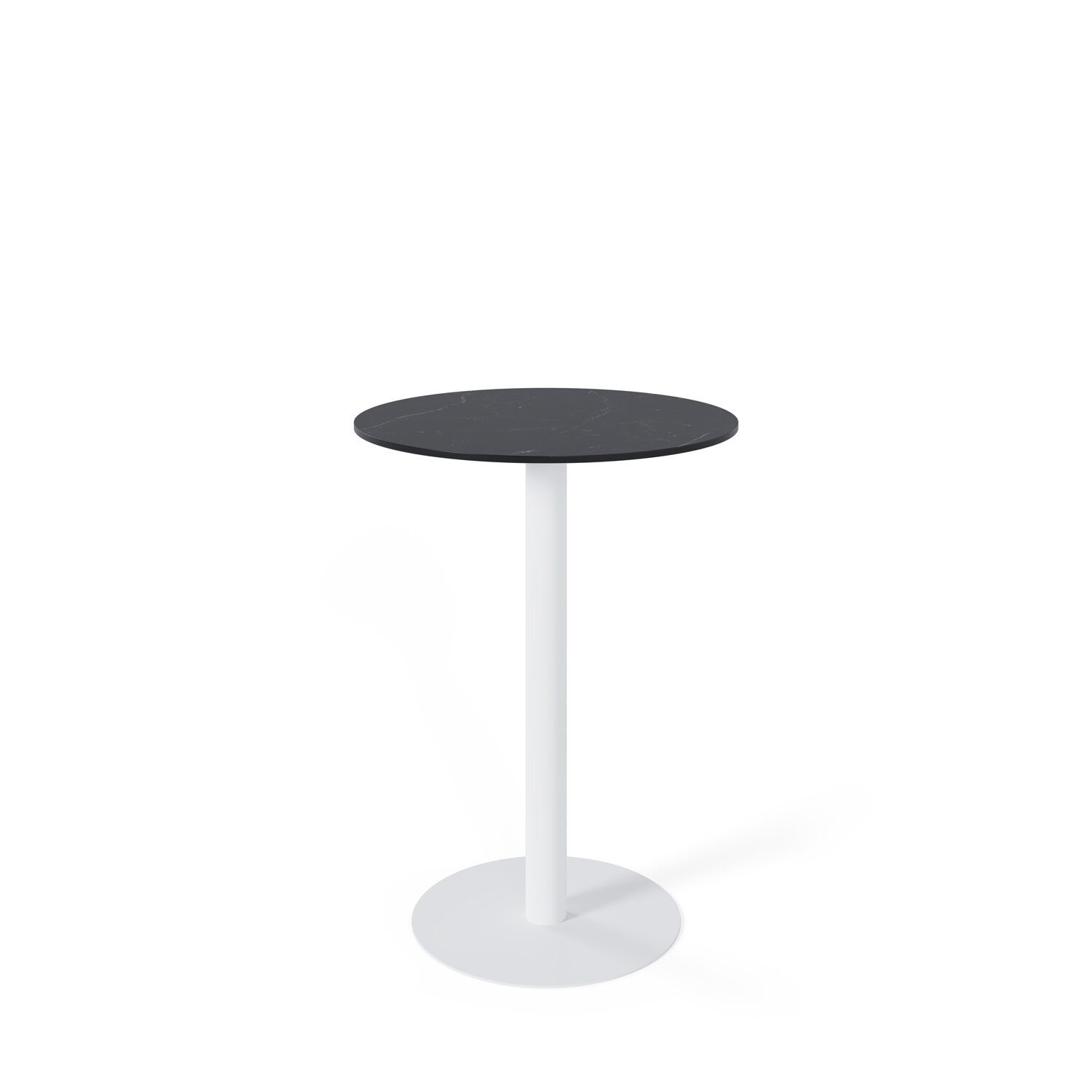 Mesa alta fija LYA negro/blanco