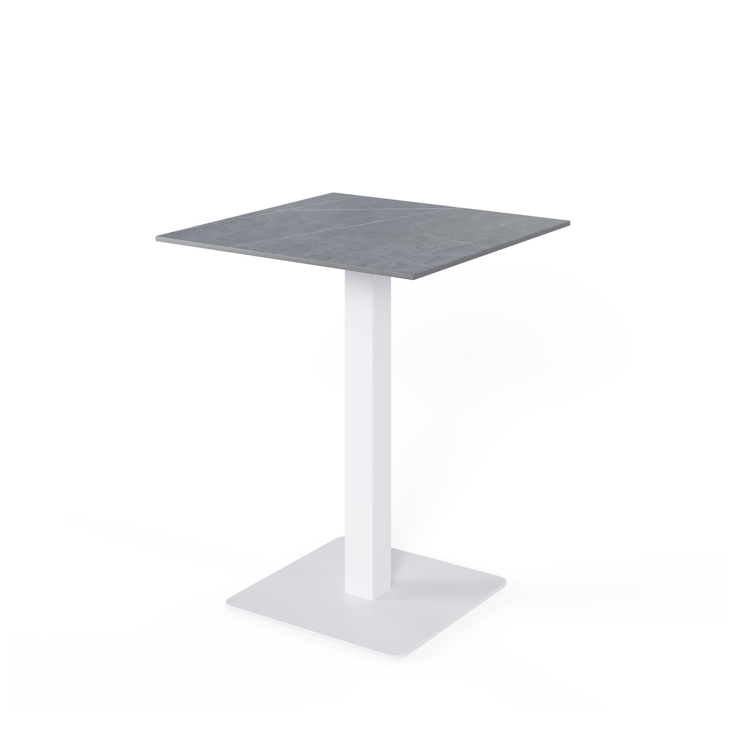 Mesa alta fija SAMIRA gris/blanco