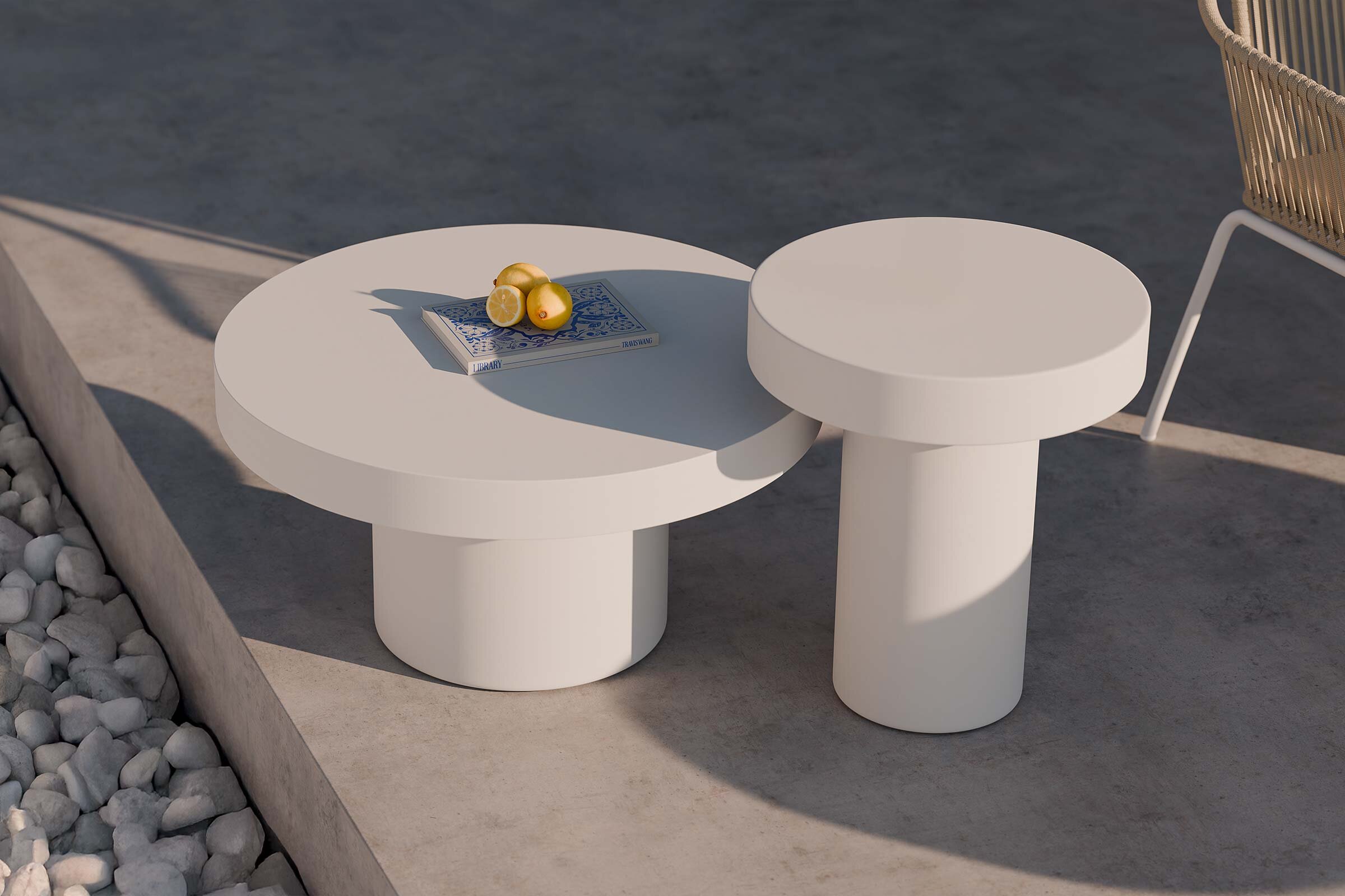 Mesa centro DONATO blanco