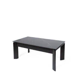 Mesa centro elevable OLIVER gris/negro