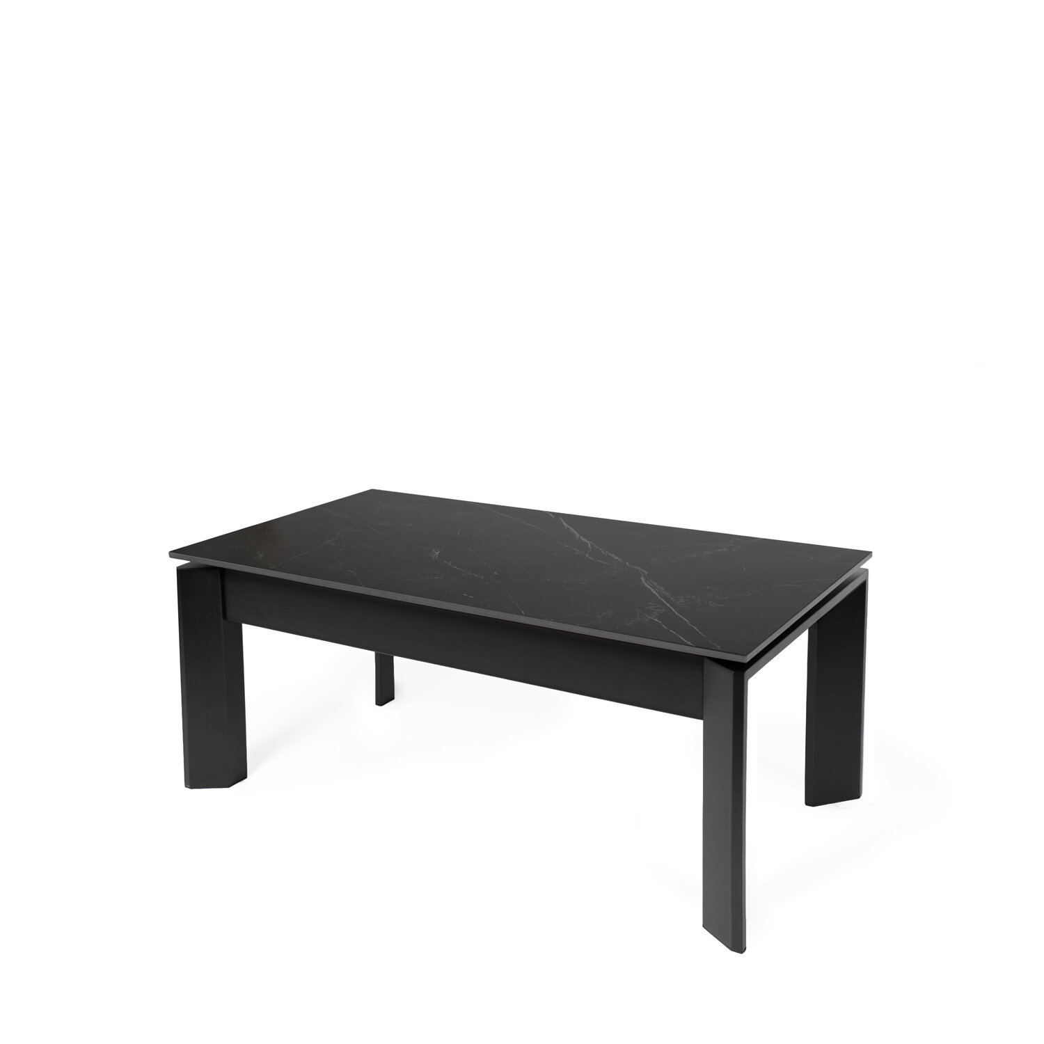 Mesa centro elevable OLIVER negro/negro