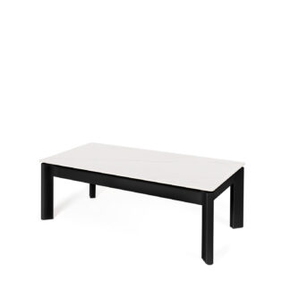 Mesa centro elevable ROLAND blanco/negro