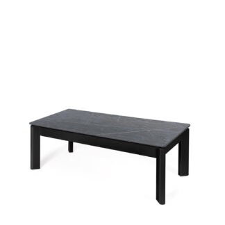 Mesa centro elevable ROLAND gris/negro