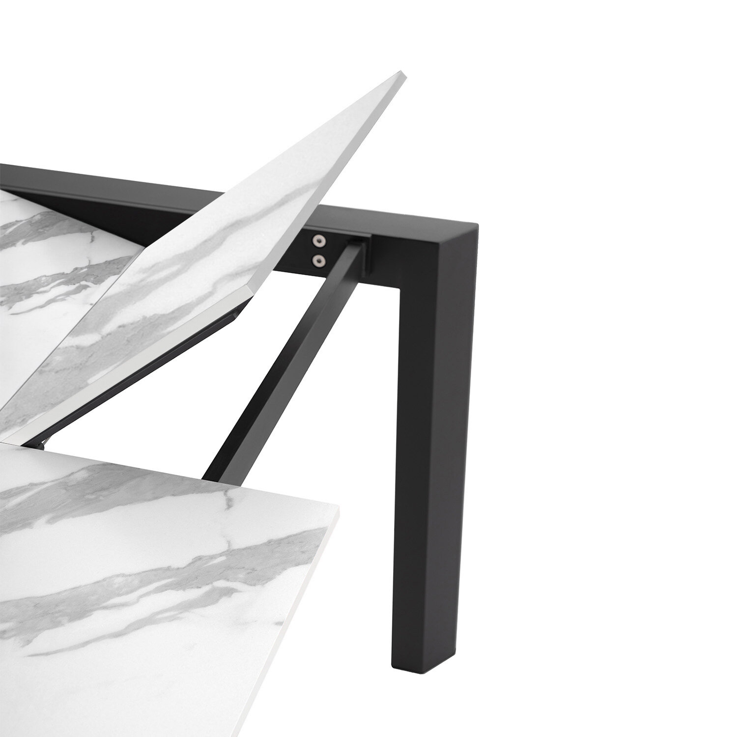 Mesa ext. LISA-2 140 blanco/negro - Image 4