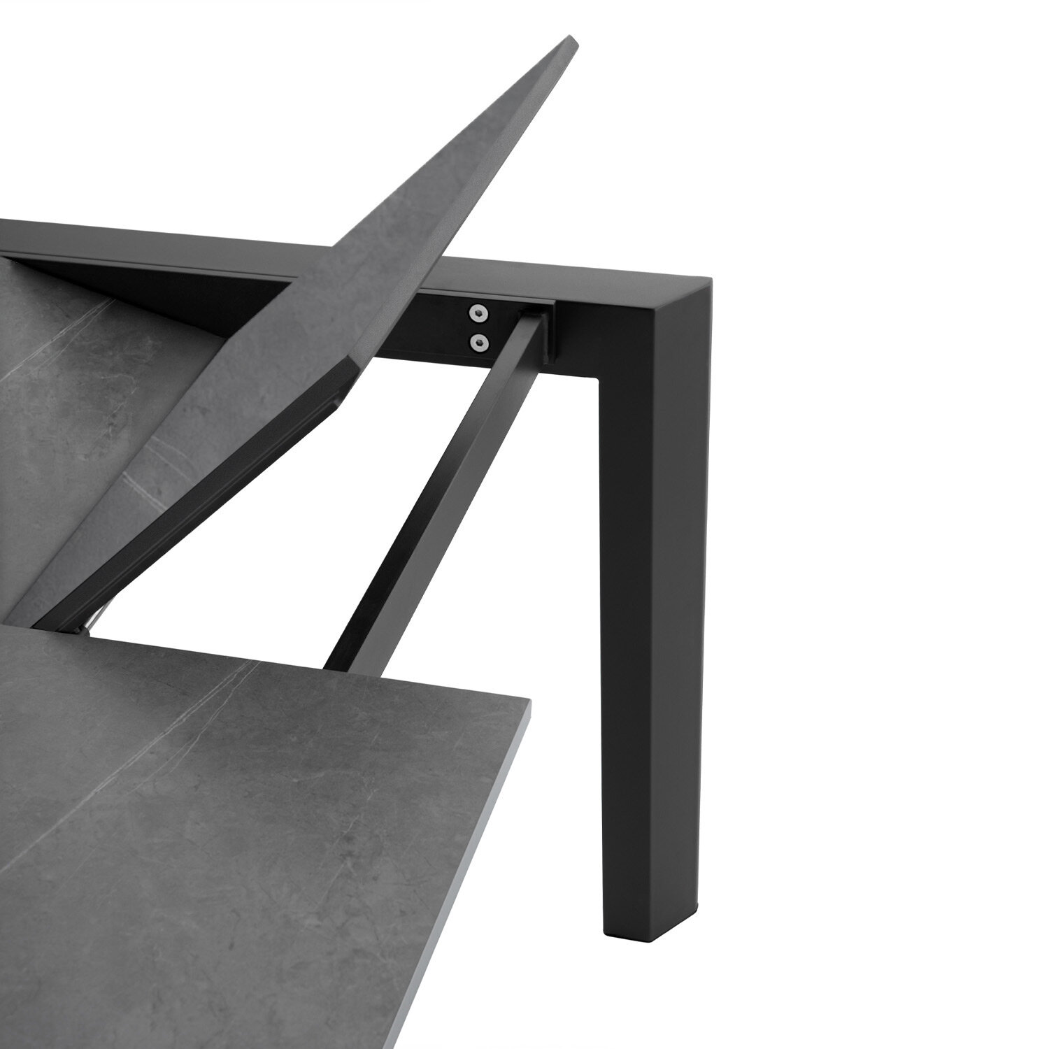 Mesa ext. LISA-2 140 gris/negro - Image 4
