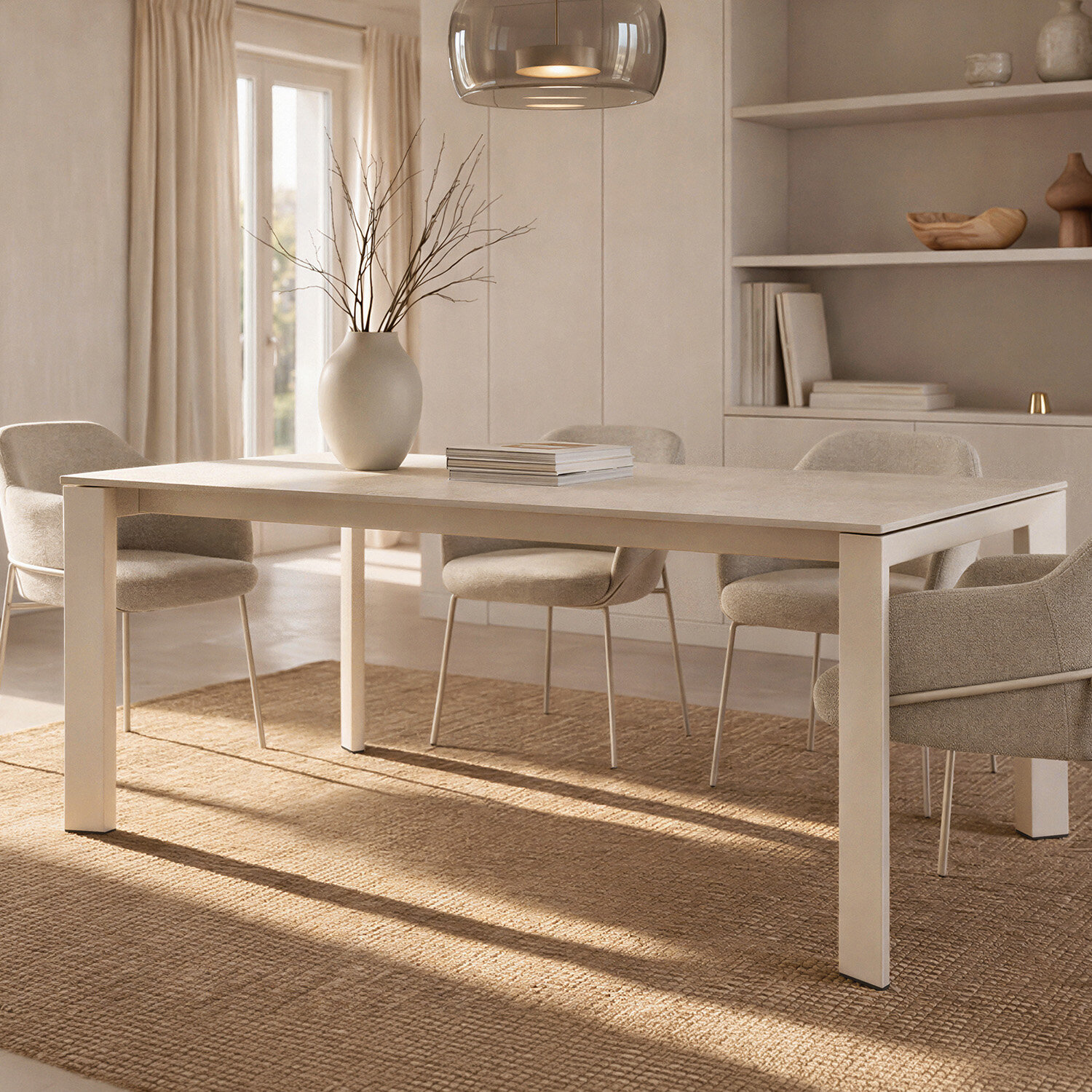 Mesa ext. LISA-2 140 travertino/beige