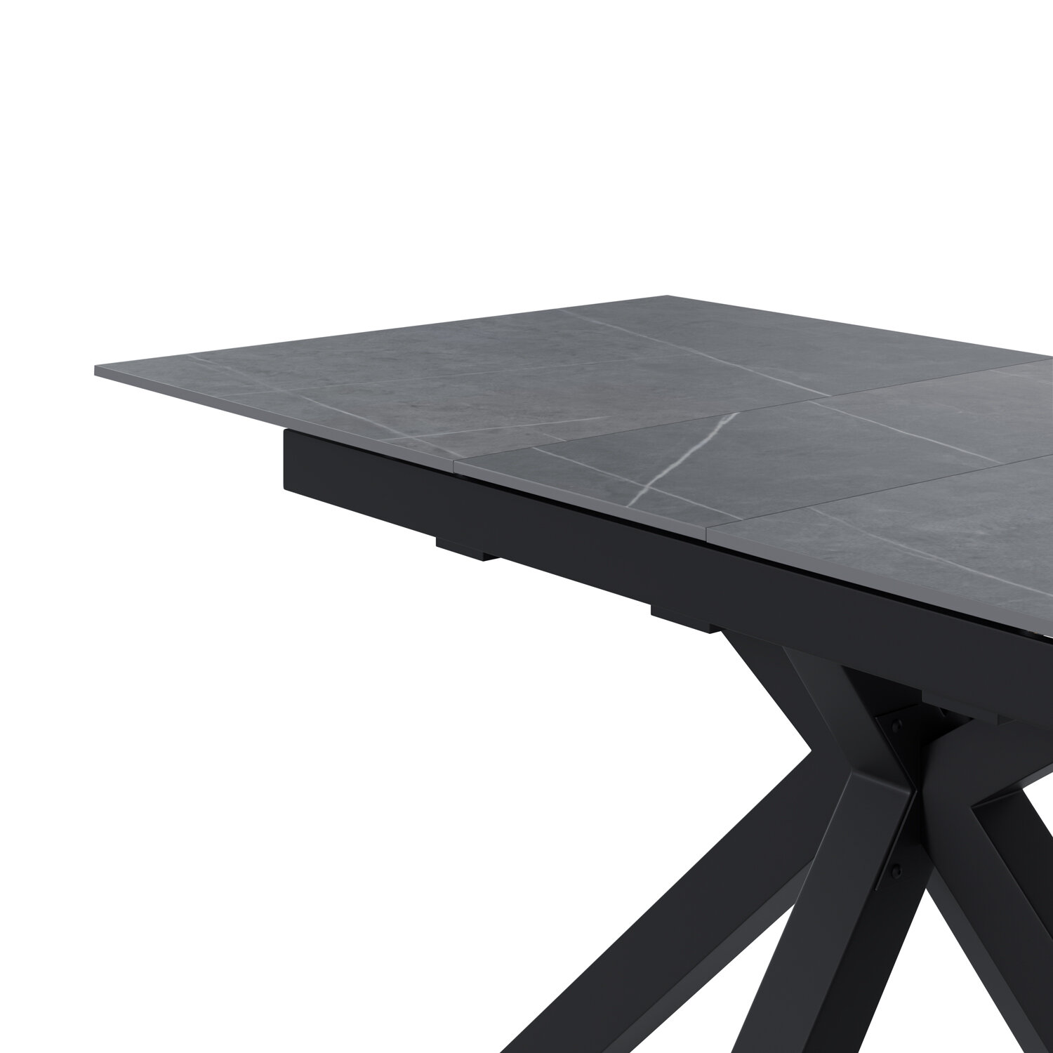 Mesa ext. LORI 140 gris/negro - Image 6