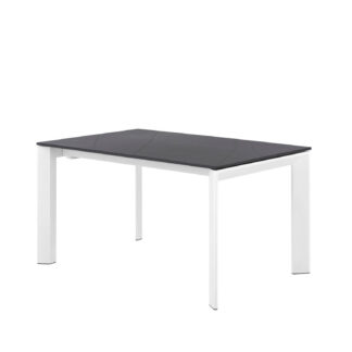 Mesa ext. TAMARA 160 negro/blanco