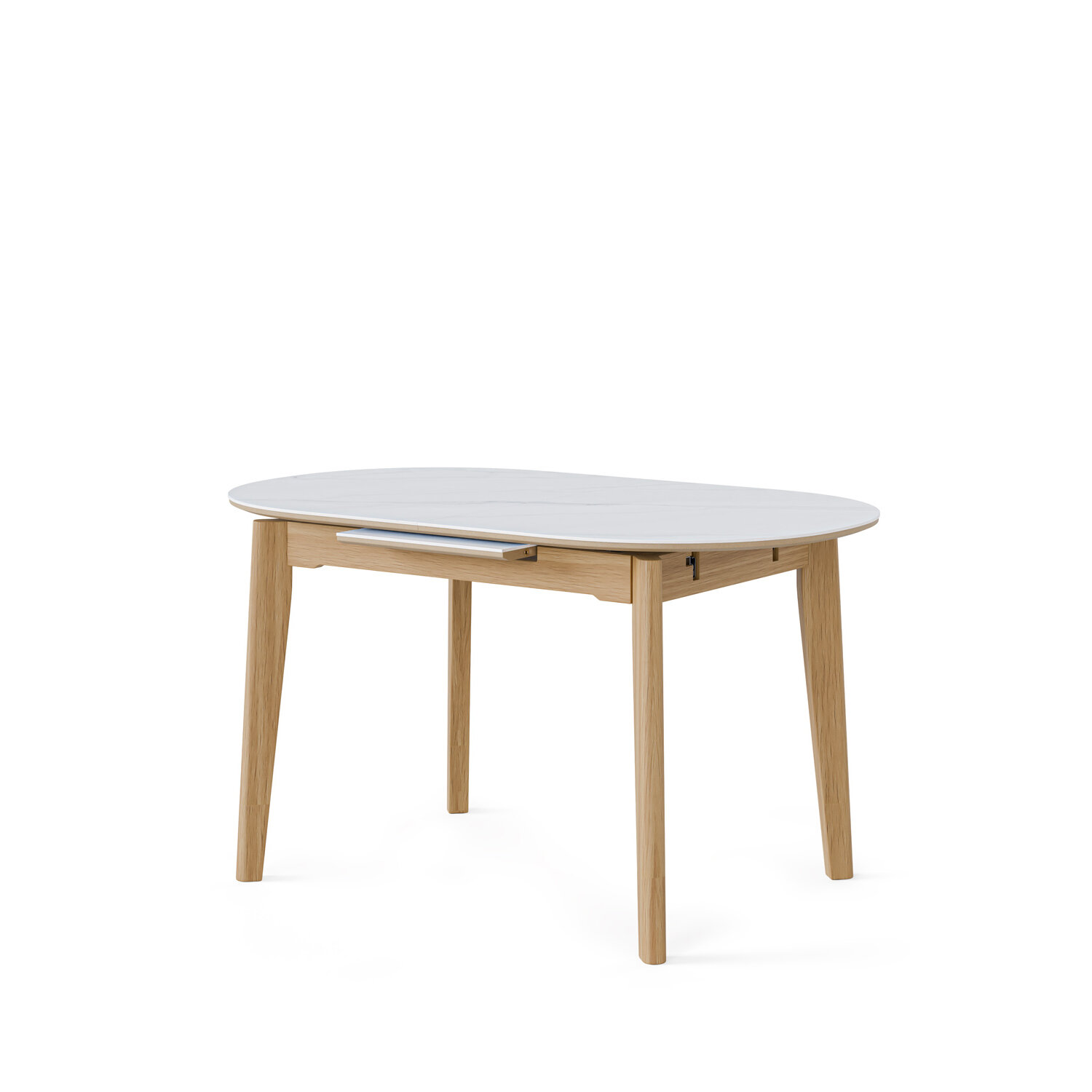 Mesa ext. VELMA 140 blanco/roble