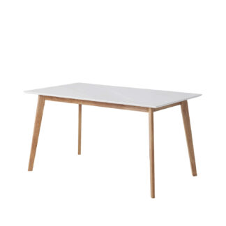 Mesa fija ALICE 120 blanco/roble