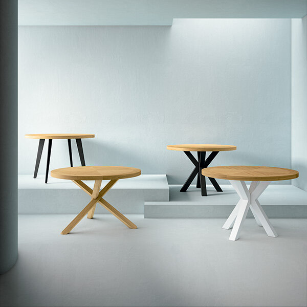 Mesa fija AMANDA 120 roble/negro - Image 5