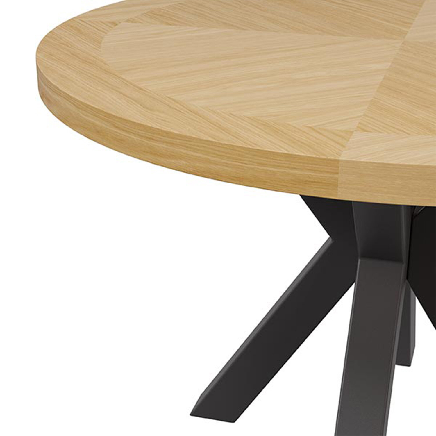 Mesa fija BEVERLY 120 roble/negro - Image 4