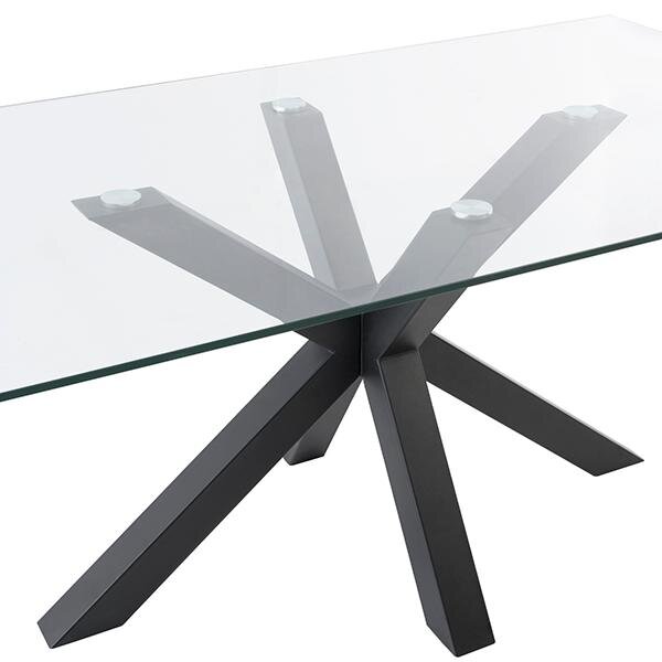 Mesa fija DEMI 160 cristal/negro - Image 3