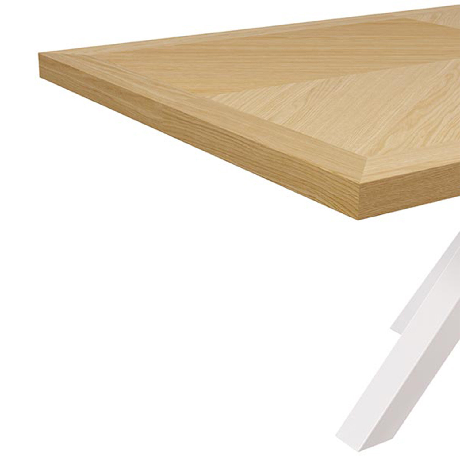 Mesa fija ELAINE 160x90 roble/blanco - Image 4