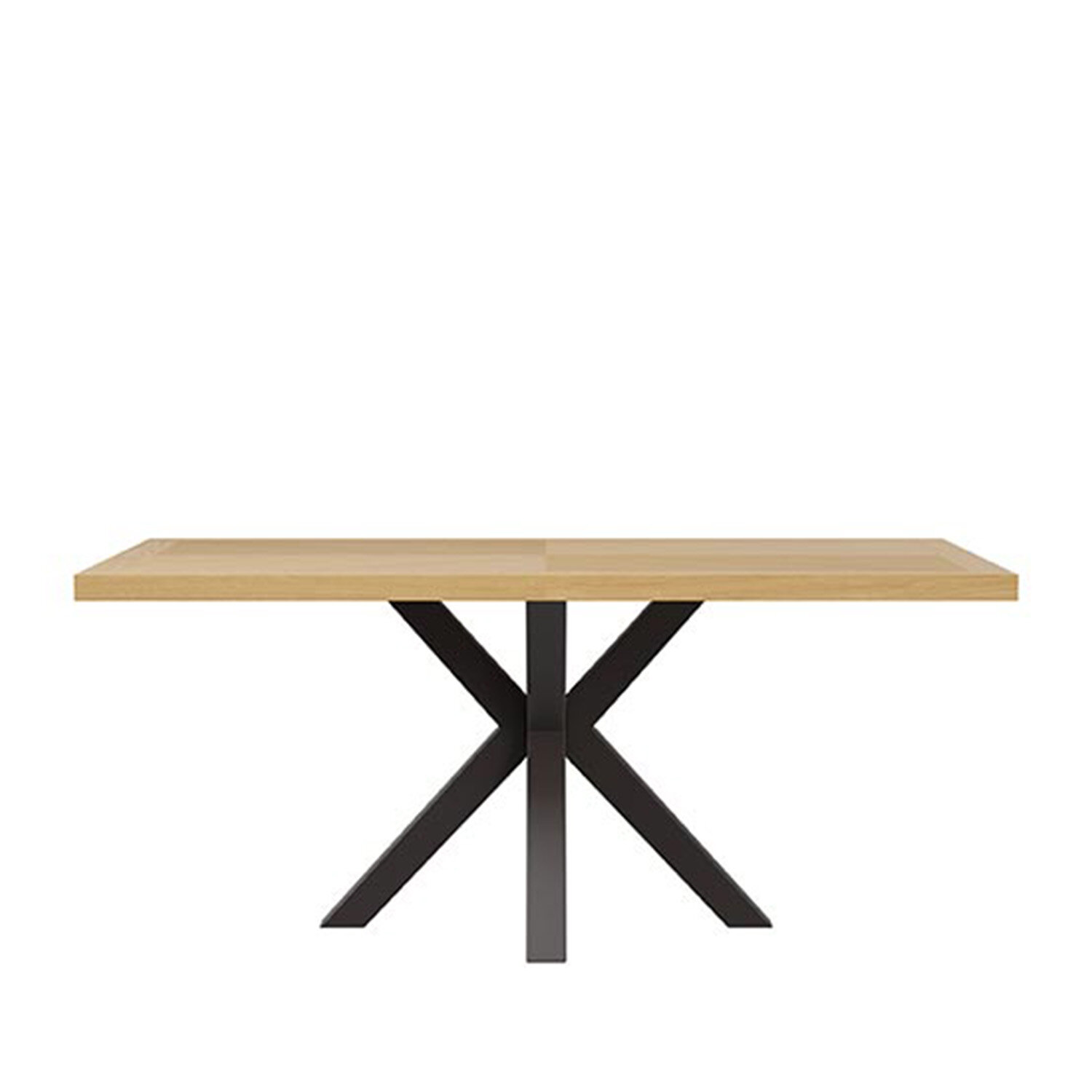 Mesa fija ELAINE 160x90 roble/negro - Image 2