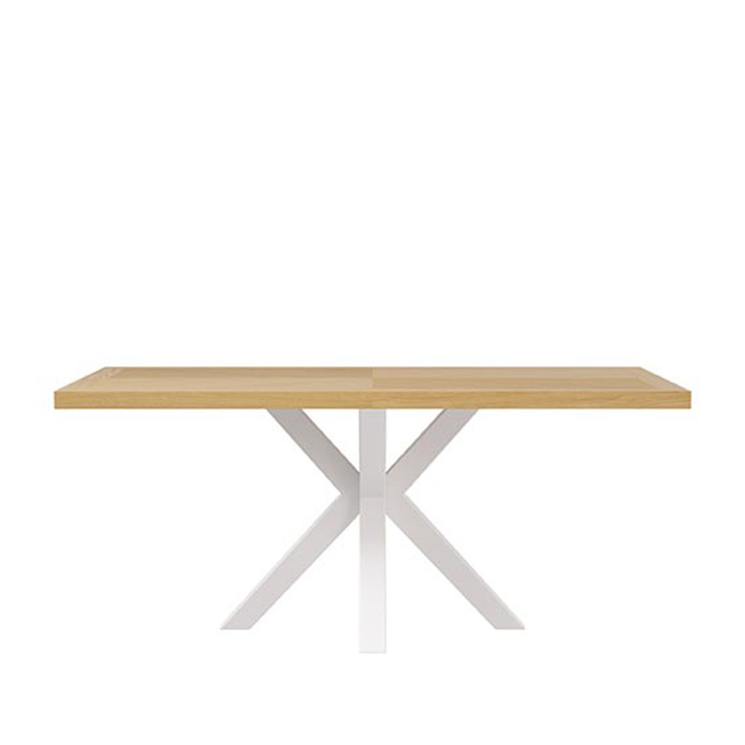 Mesa fija ELAINE 200x100 roble/blanco - Image 2