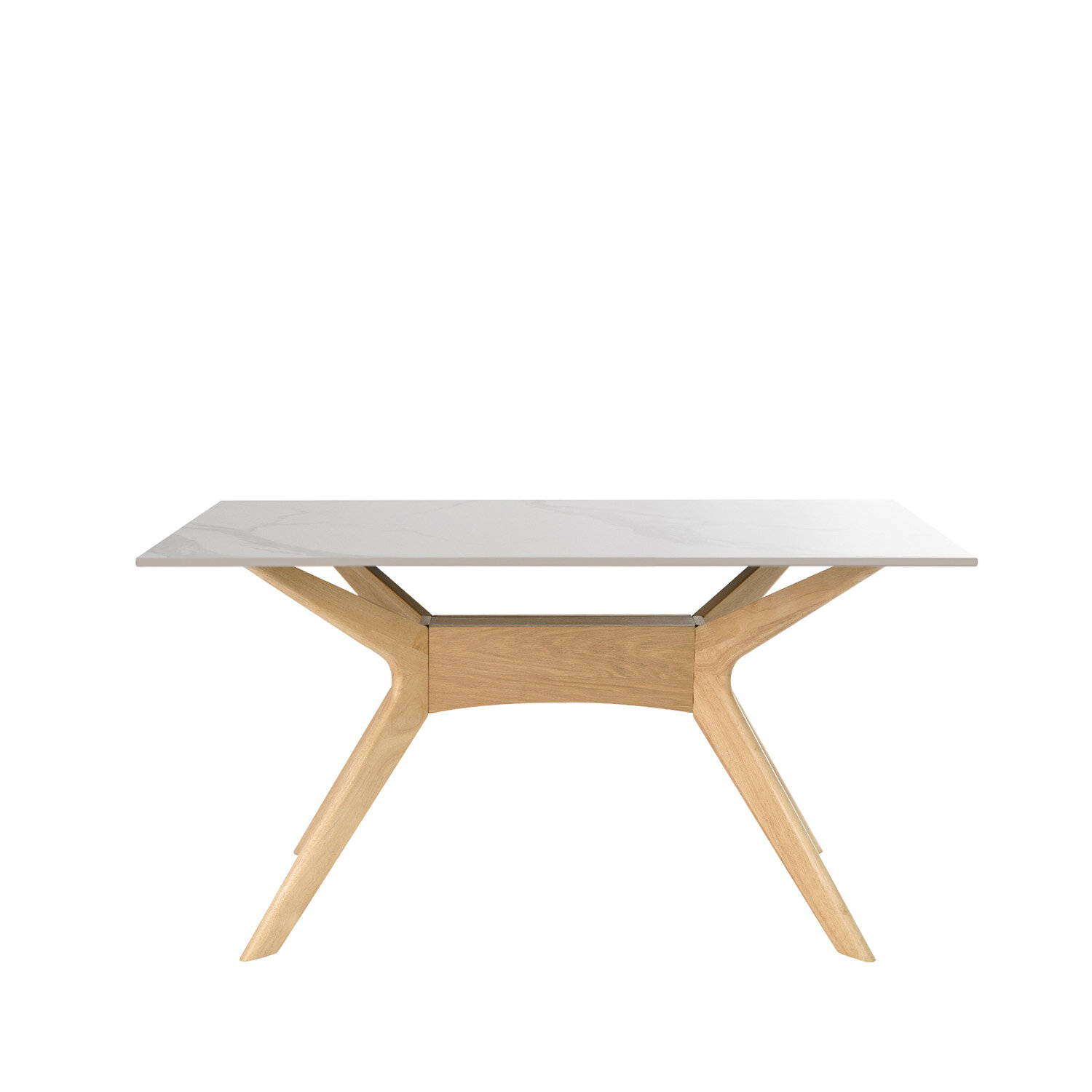 Mesa fija ELOISE 140 blanco/roble - Image 3