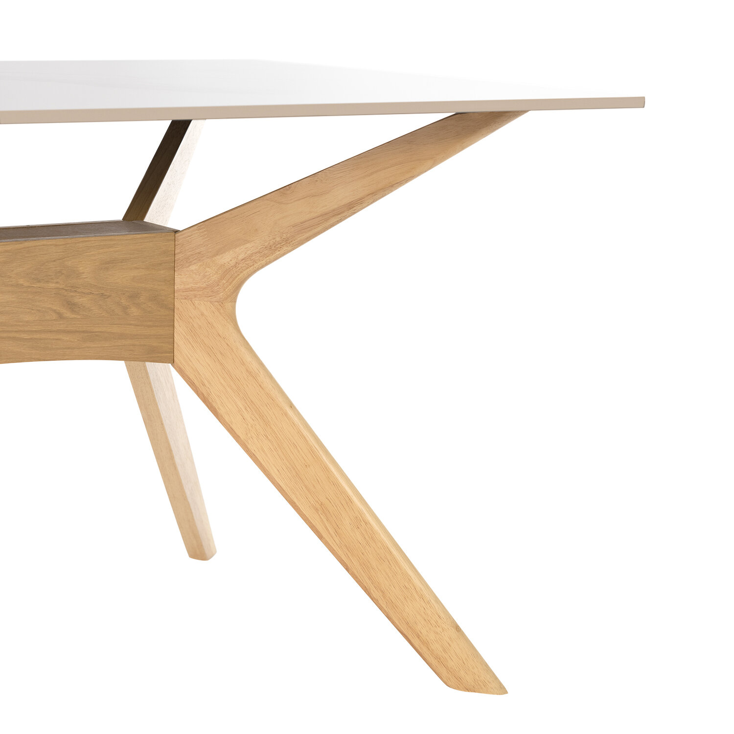 Mesa fija ELOISE 140 blanco/roble - Image 4