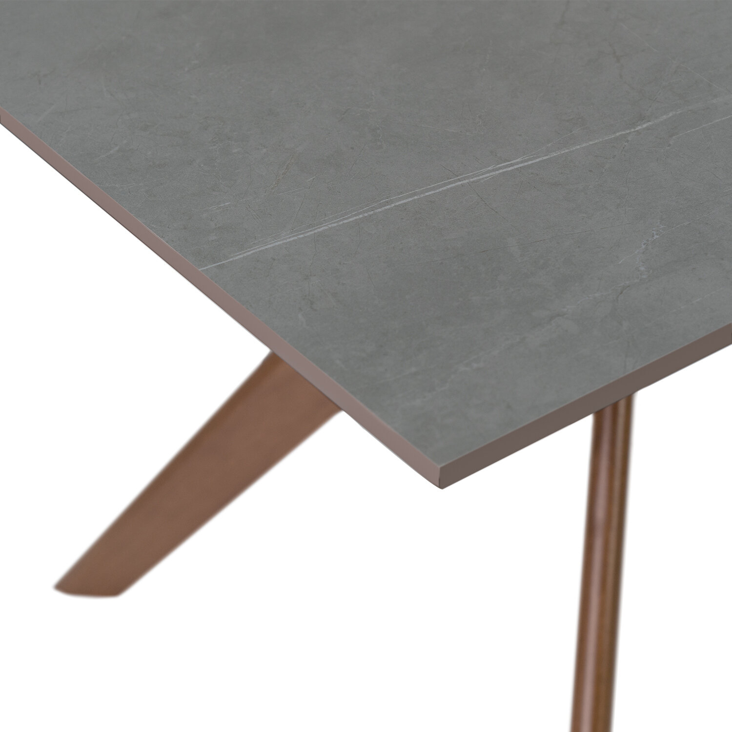 Mesa fija ELOISE 140 gris/nogal - Image 3