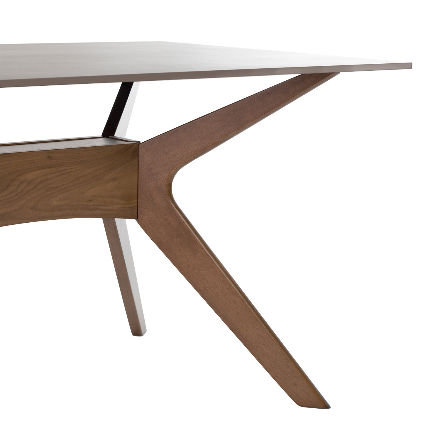 Mesa fija ELOISE 140 gris/nogal - Image 4