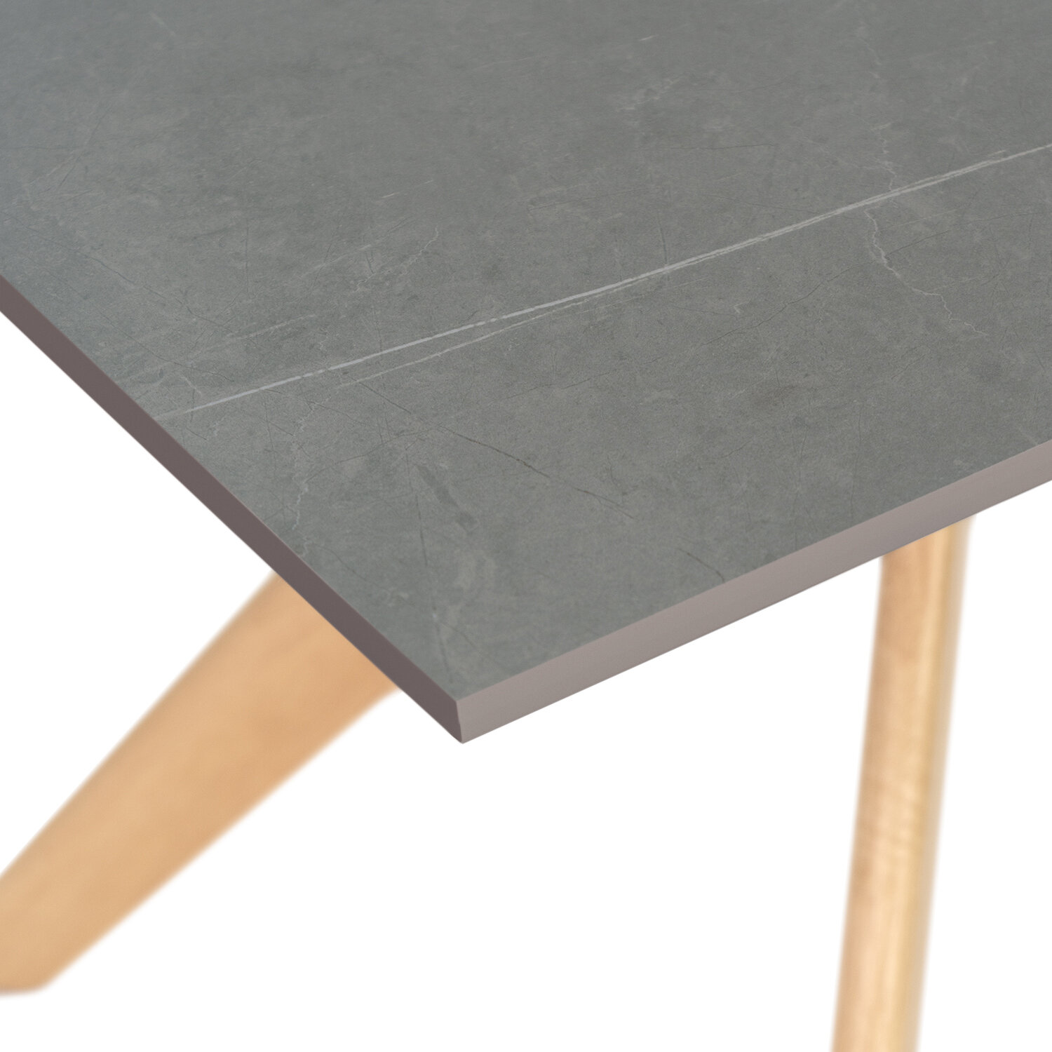 Mesa fija ELOISE 140 gris/roble - Image 3