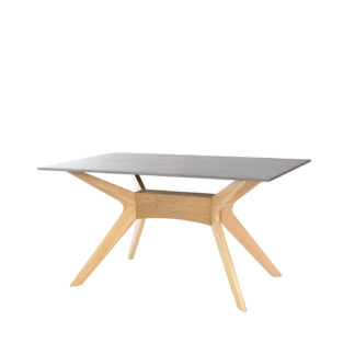 Mesa fija ELOISE 160 gris/roble