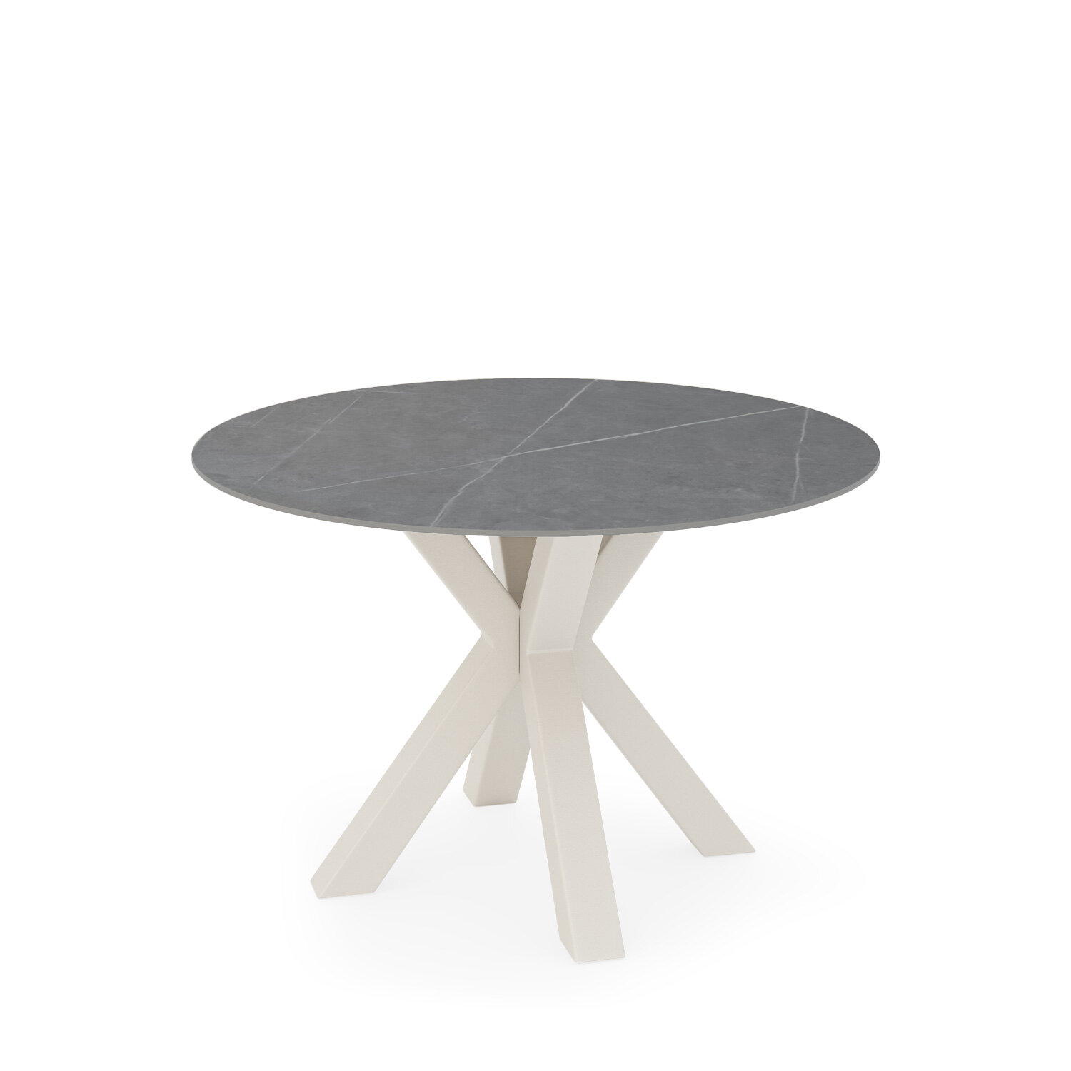 Mesa fija FIORELLA 100 gris/beige