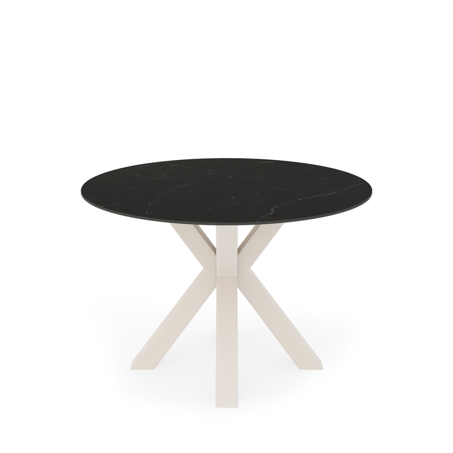 Mesa fija FIORELLA 100 negro/beige - Image 2