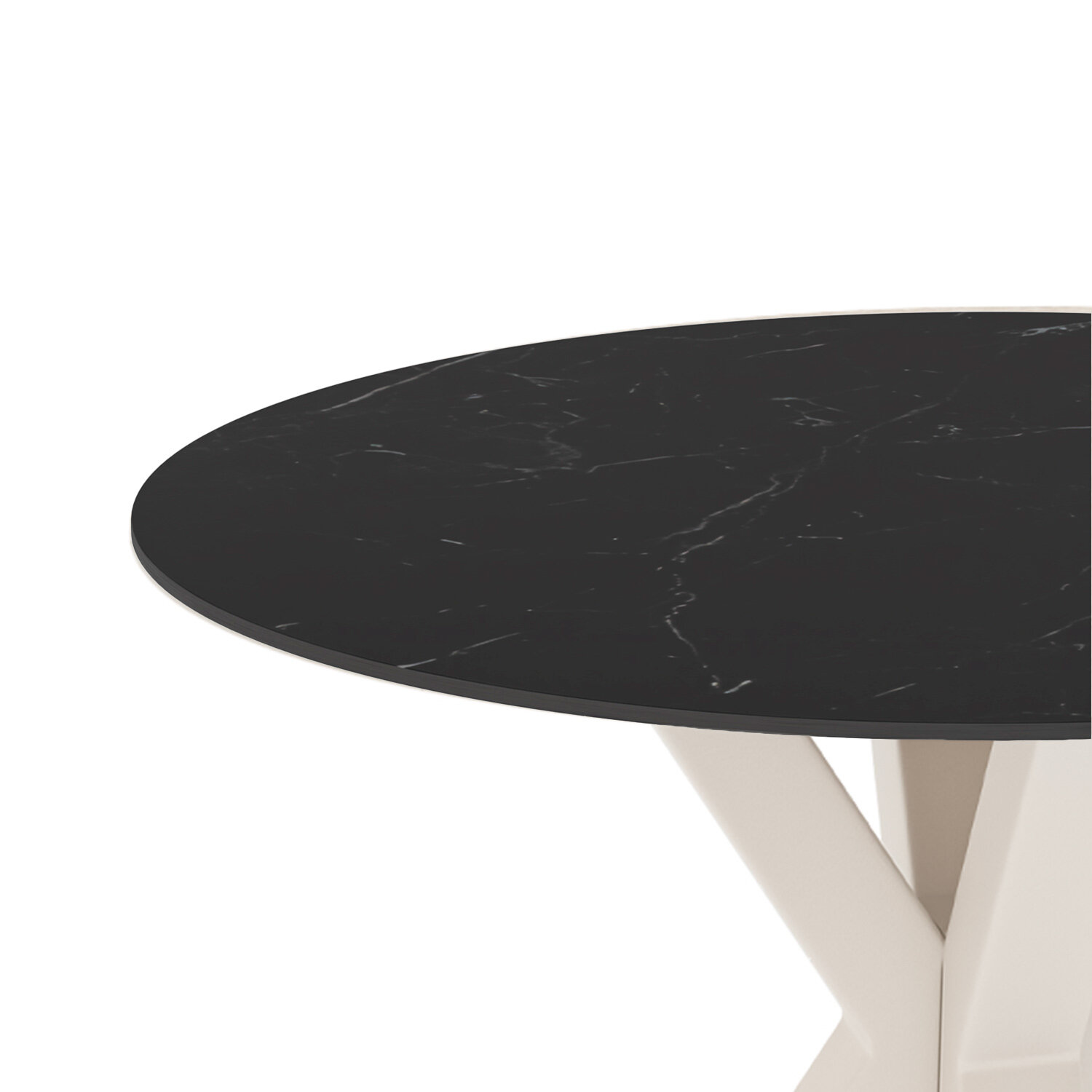 Mesa fija FIORELLA 120 negro/beige - Image 3