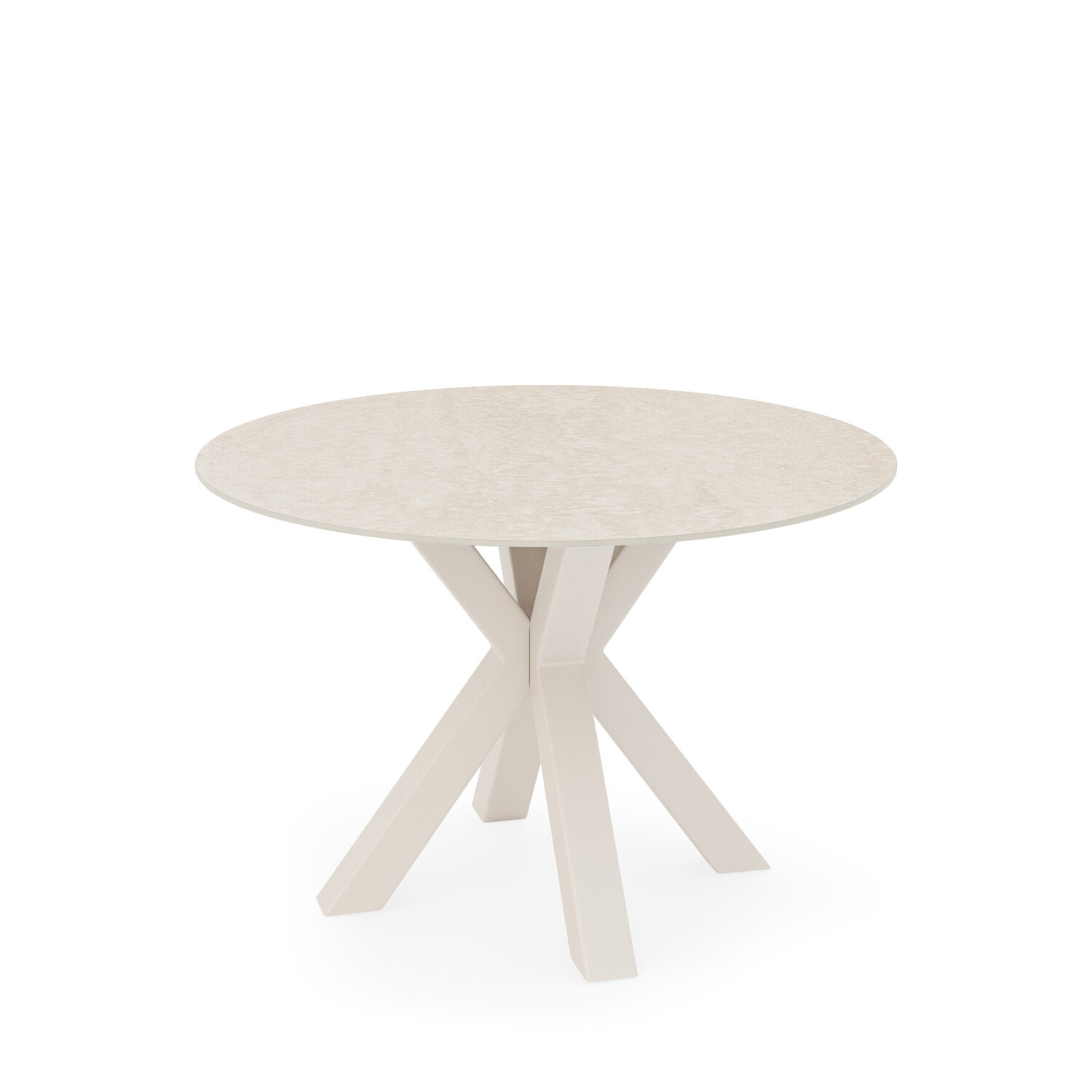 Mesa fija FIORELLA 120 travertino/beige