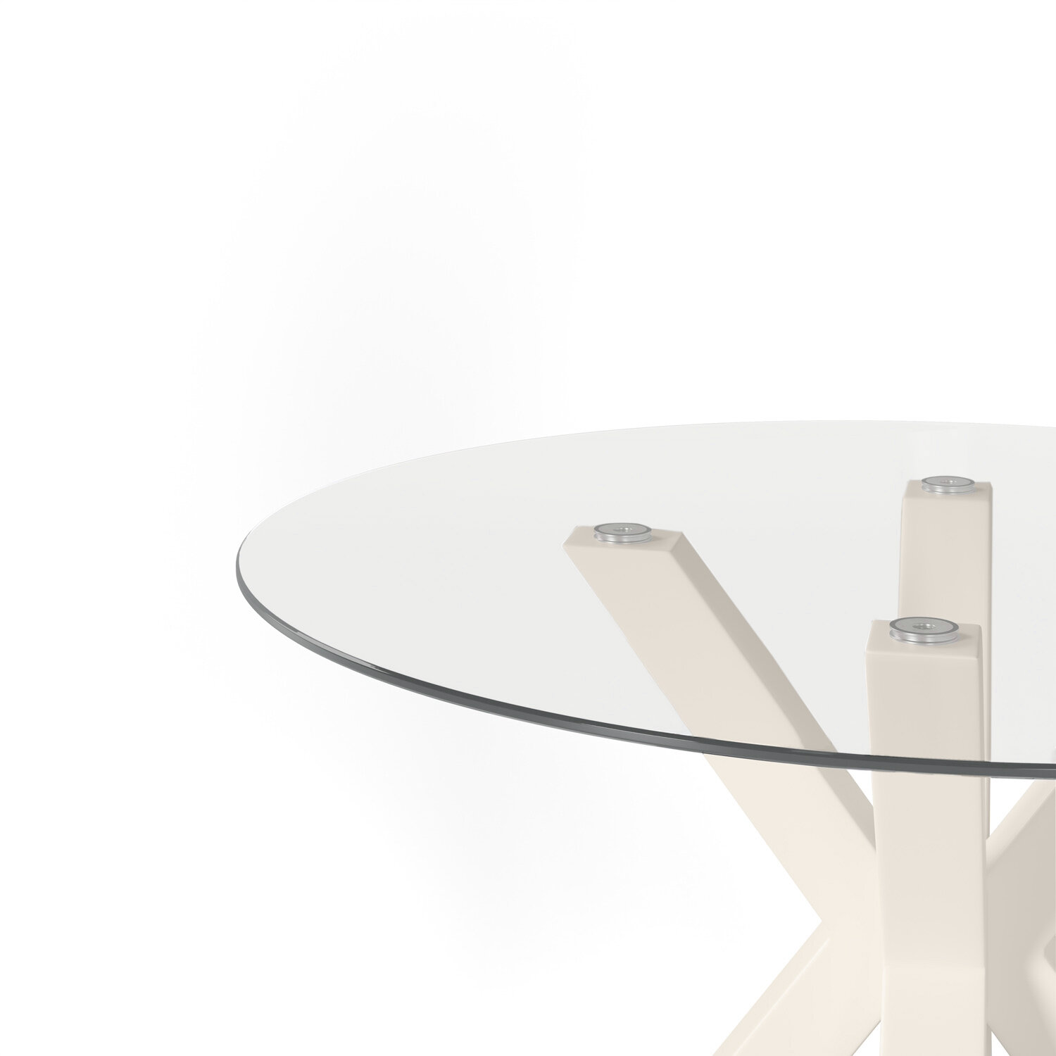 Mesa fija JADE 100 cristal/beige - Image 3