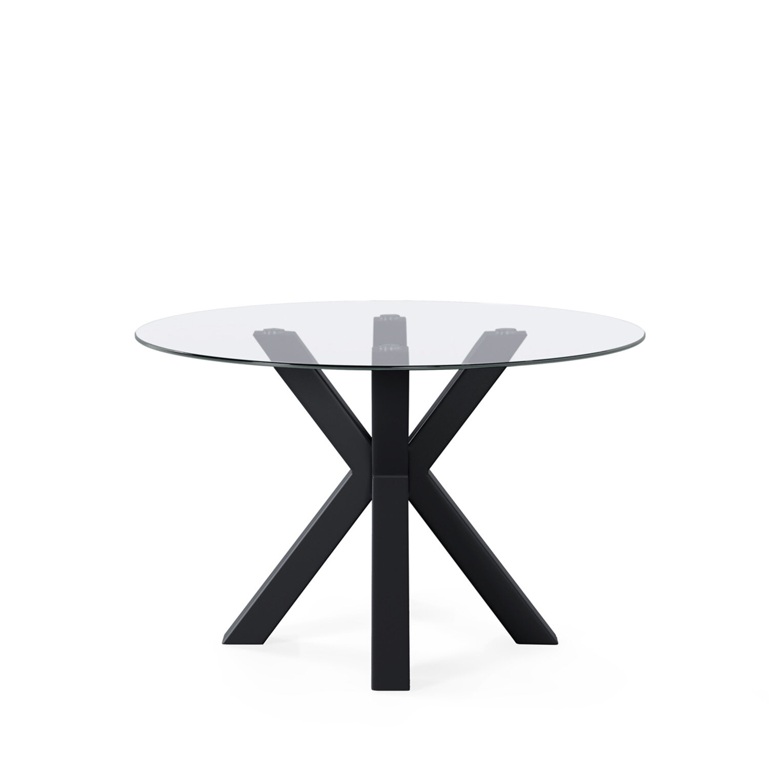 Mesa fija JADE 100 cristal/negro - Image 2