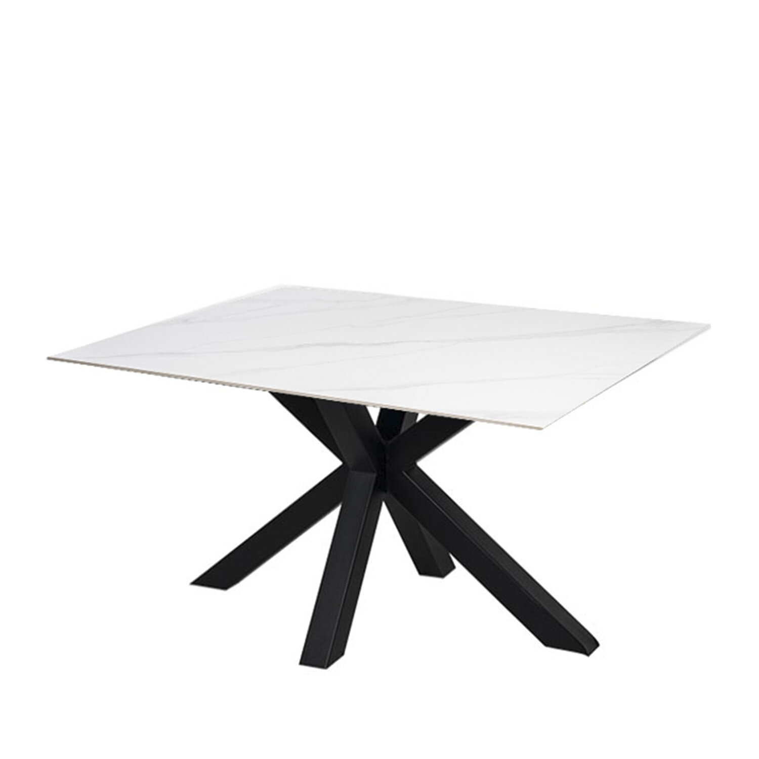 Mesa fija JOYCE 140 blanco/negro