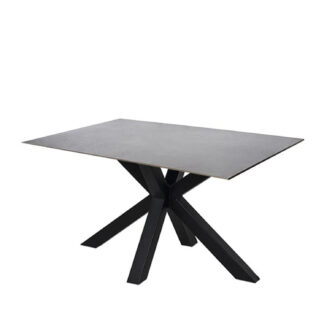 Mesa fija JOYCE 140 gris/negro
