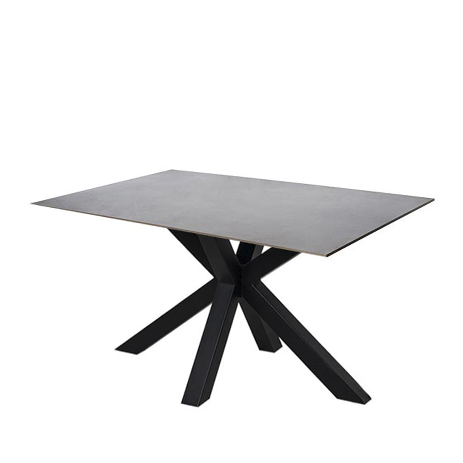 Mesa fija JOYCE 140 gris/negro