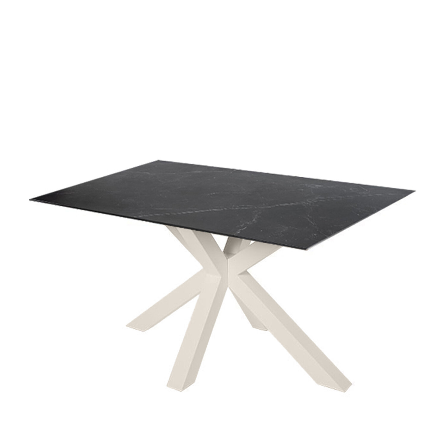 Mesa fija JOYCE 140 negro/beige