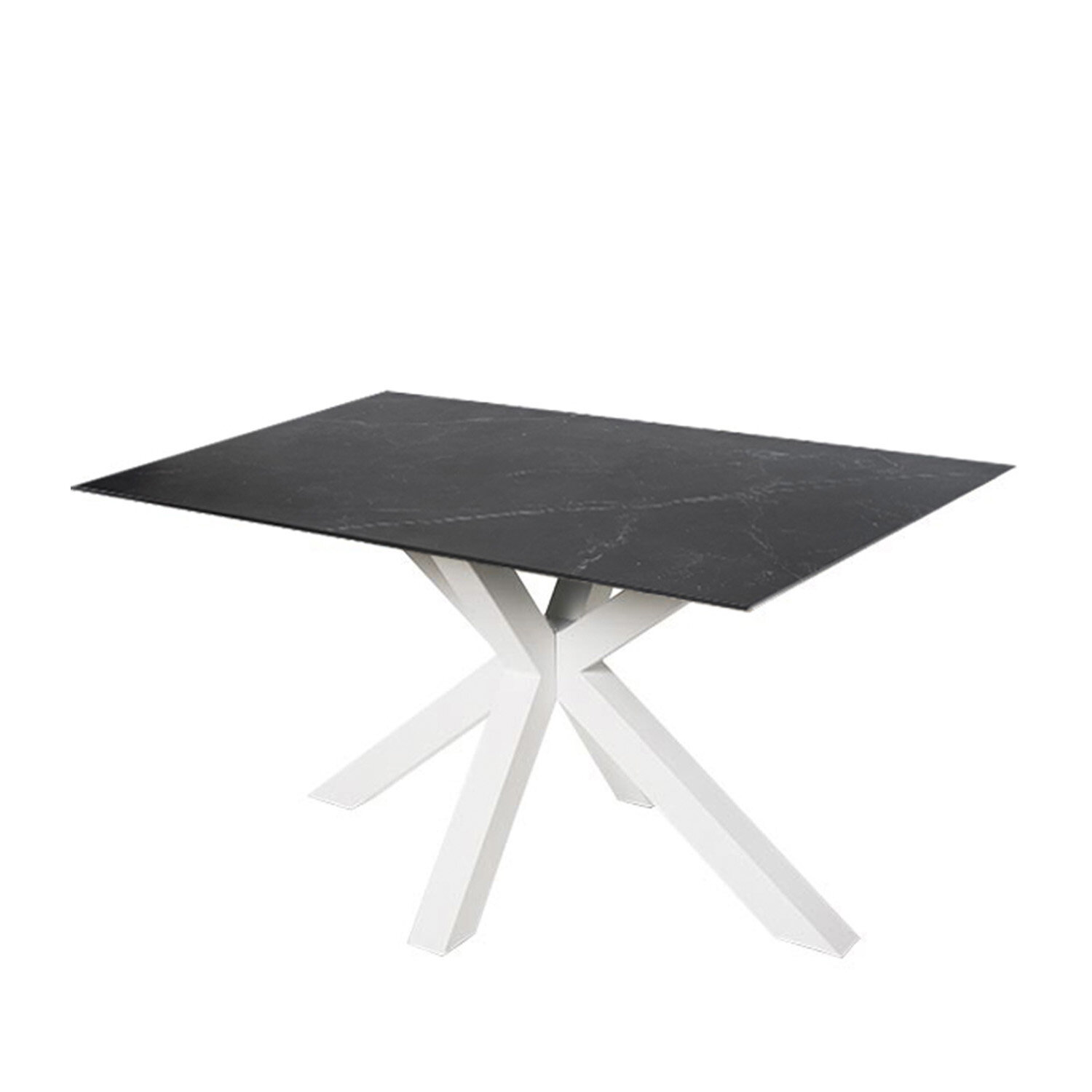 Mesa fija JOYCE 140 negro/blanco - Image 3
