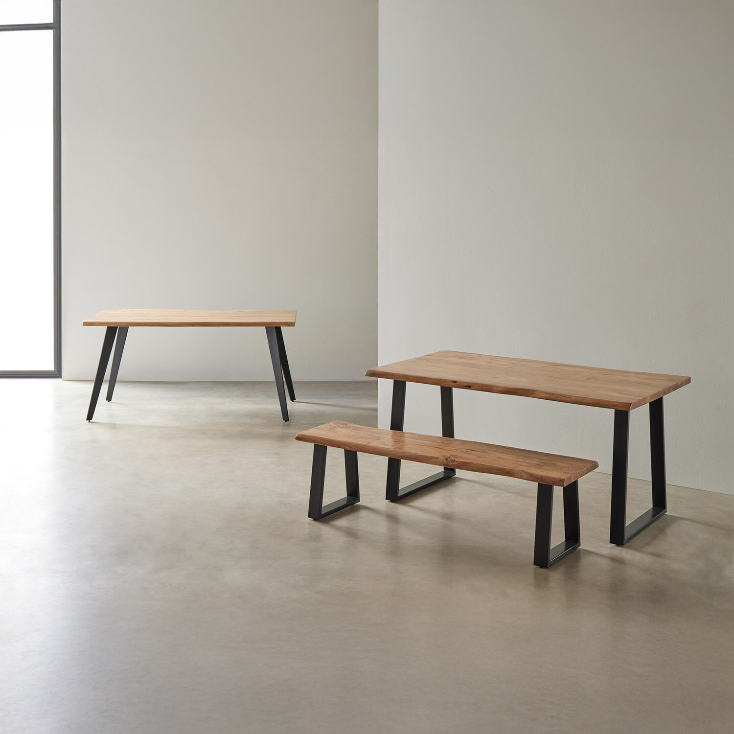 Mesa fija LABAN 160 natural/negro - Image 8