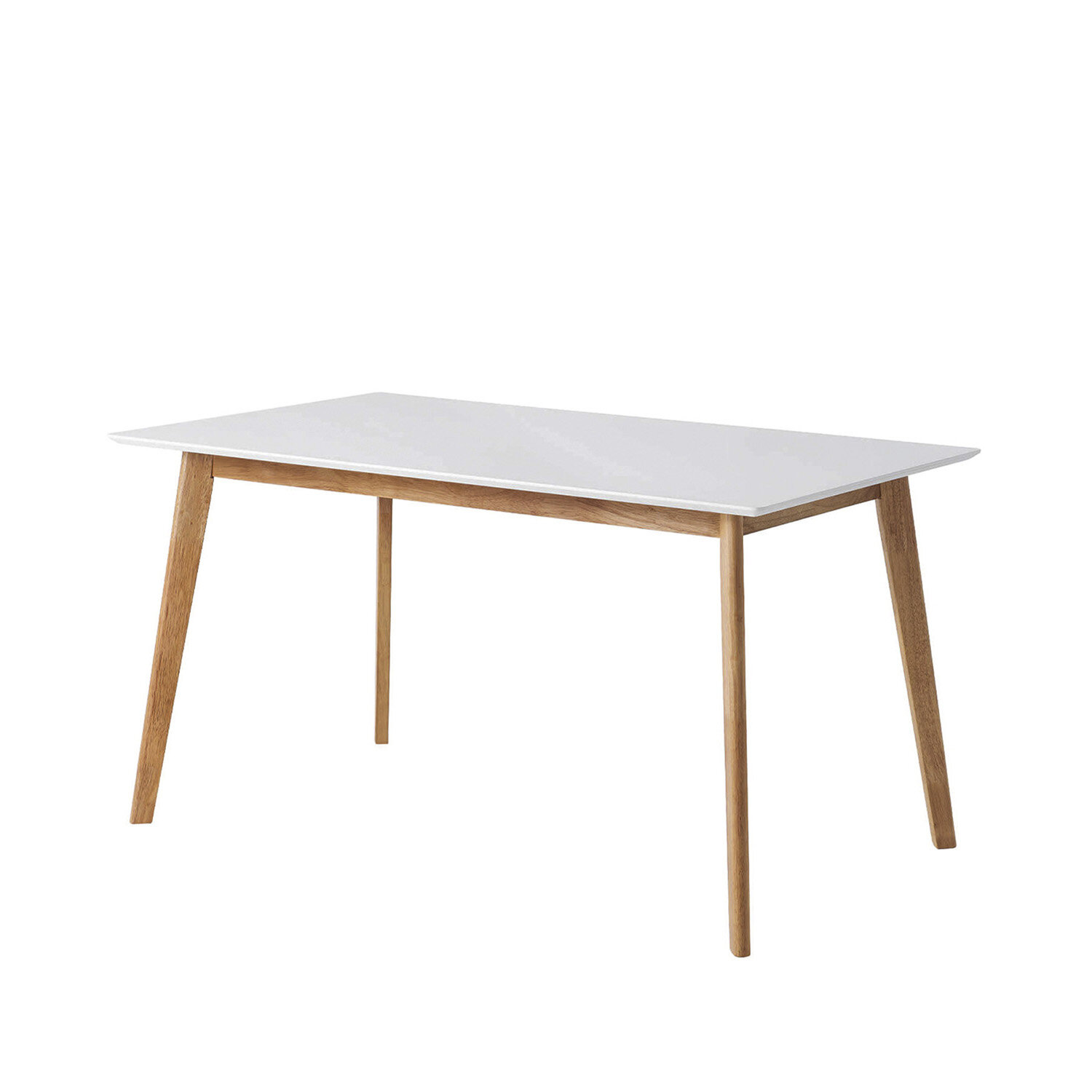 Mesa fija MARIE 140 blanco/roble