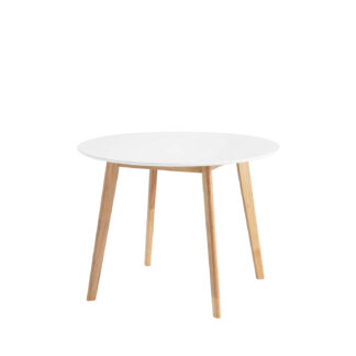 Mesa fija MONNA 100 blanco/roble
