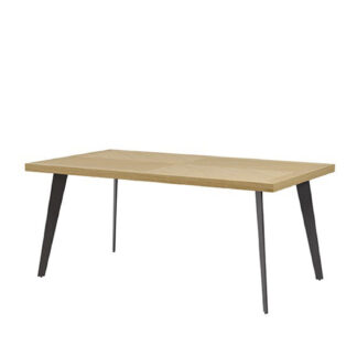 Mesa fija RANDY 140x90 roble/negro